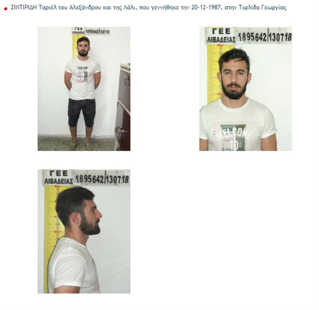 ΖΙΝΤΙΡΙΔΗ Ταριέλ - BLIADZE LASHA - κλοπές - Βοιωτία - Ευβοία - Φθιώτιδα - Αχαΐα ΖΙΝΤΙΡΙΔΗ Ταριέλ - BLIADZE LASHA - κλοπές - Βοιωτία - Ευβοία - Φθιώτιδα - Αχαΐα