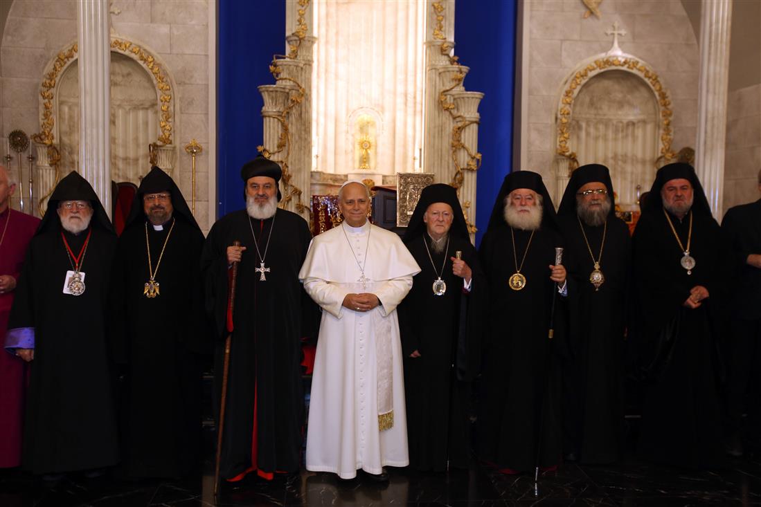 Πάπας Λέων ΙΔ - Οικουμενικός Πατριάρχης Βαρθολομαίος Πάπας Λέων ΙΔ - Οικουμενικός Πατριάρχης Βαρθολομαίος