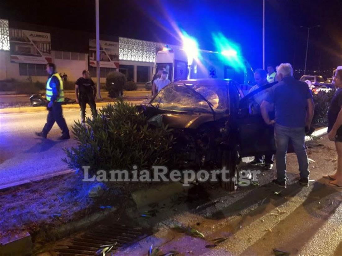 Λαμία - τροχαίο ατύχημα Λαμία - τροχαίο ατύχημα