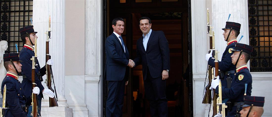 Αλέξης Τσίπρας - Μανουέλ Βάλς - Μέγαρο Μαξίμου