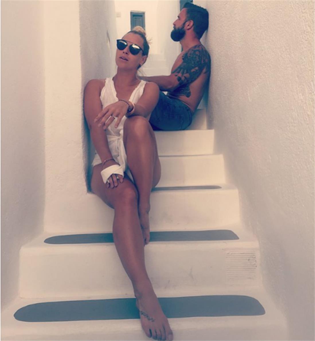 Dominika Cibulkova - instagram - Ντομίνικα Τσιμπούλκοβα - Σαντορίνη