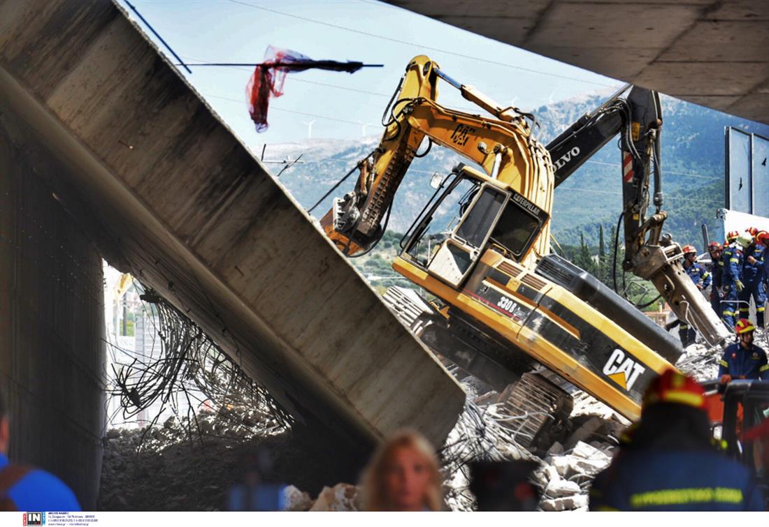 Πατρα - γέφυρα - κατάρρευση