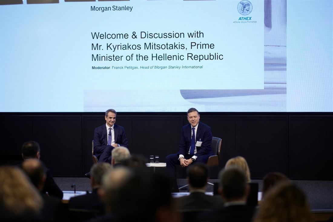 Κυριάκος Μητσοτάκης - Λονδίνο - Morgan Stanley Κυριάκος Μητσοτάκης - Λονδίνο - Morgan Stanley