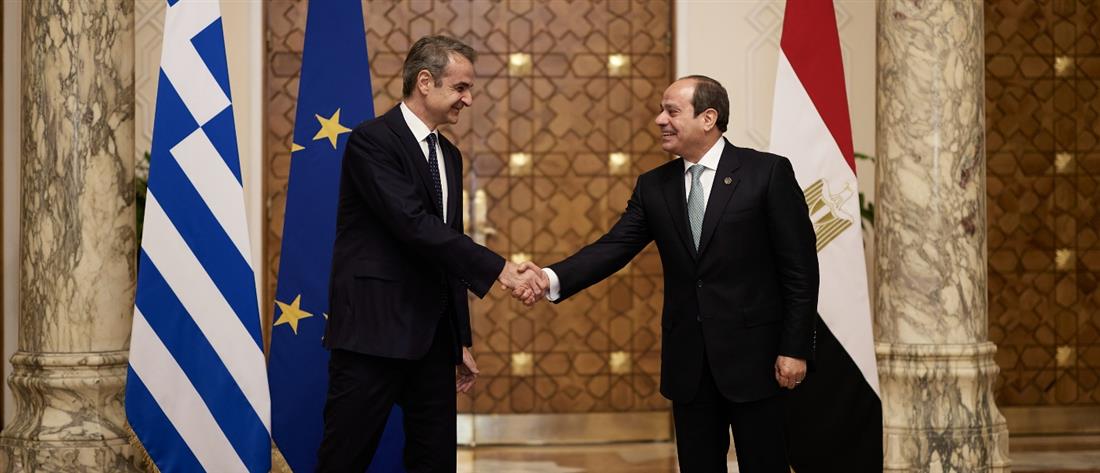 Κυριάκος Μητσοτάκης - Αλ Σίσι - Νίκος Χριστοδουλίδης