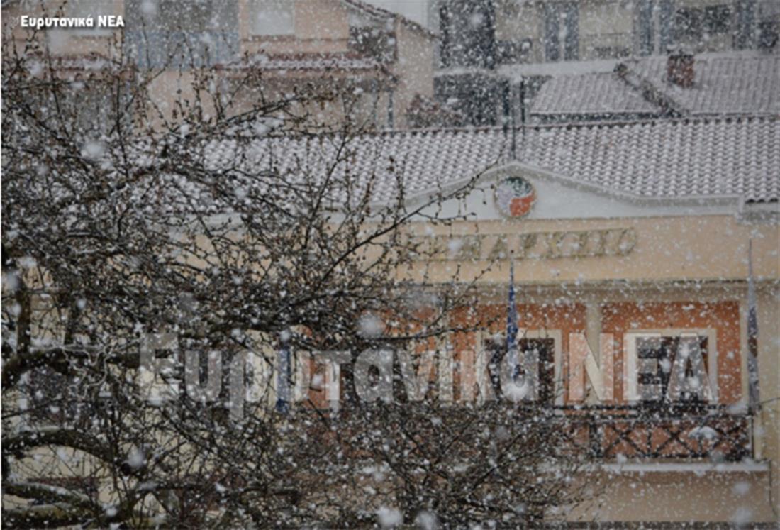 Χιόνια - Καρπενήσι - χιονόπτωση