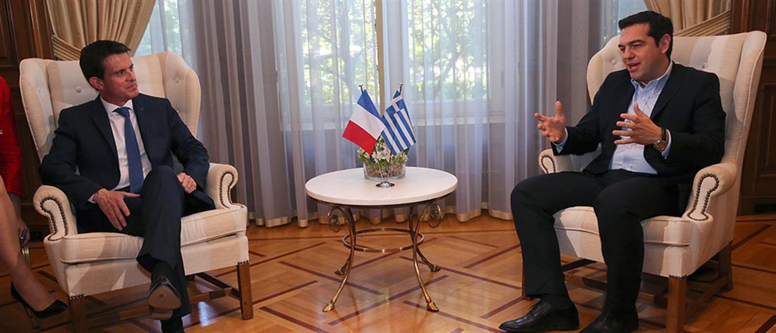 Αλέξης Τσίπρας - Μανουέλ Βάλς - Μέγαρο Μαξίμου