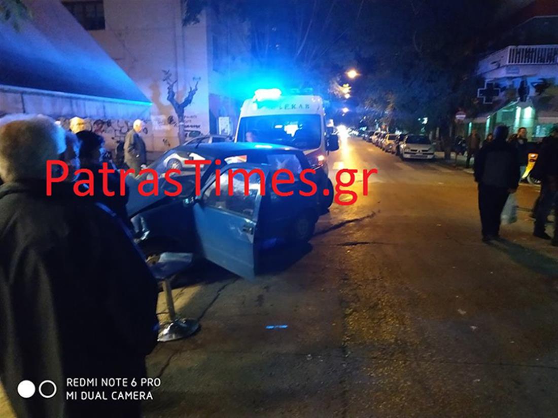 Πάτρα - τροχαίο – Ι.Χ. - μανάβικο - οδός Σολωμού Πάτρα - τροχαίο – Ι.Χ. - μανάβικο - οδός Σολωμού