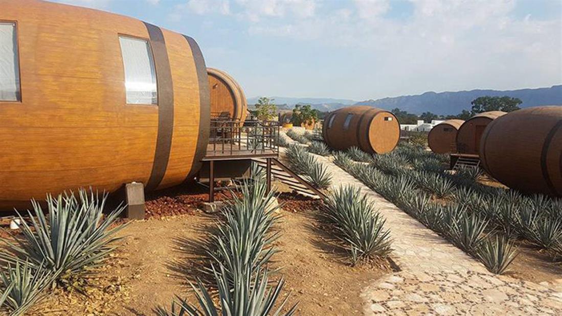 Μεξικό - δωμάτια - σχήμα βαρελιού τεκίλας - ξενοδοχείο Μεξικό - δωμάτια - σχήμα βαρελιού τεκίλας - ξενοδοχείο