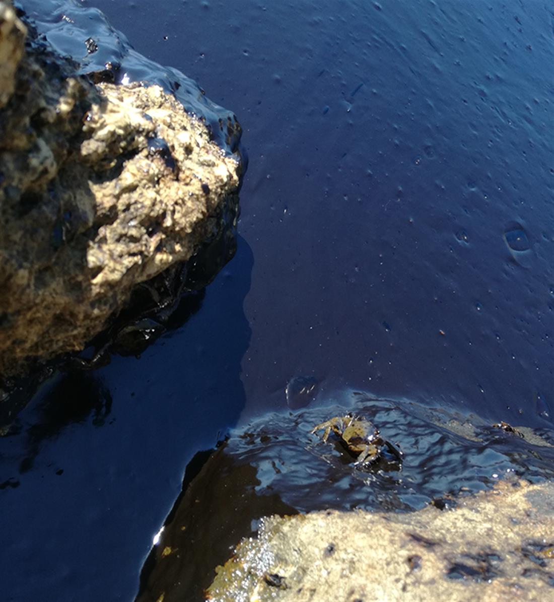 Άγιος Κοσμάς - πετρελαιοκηλίδα - παραλία - ρύπανση