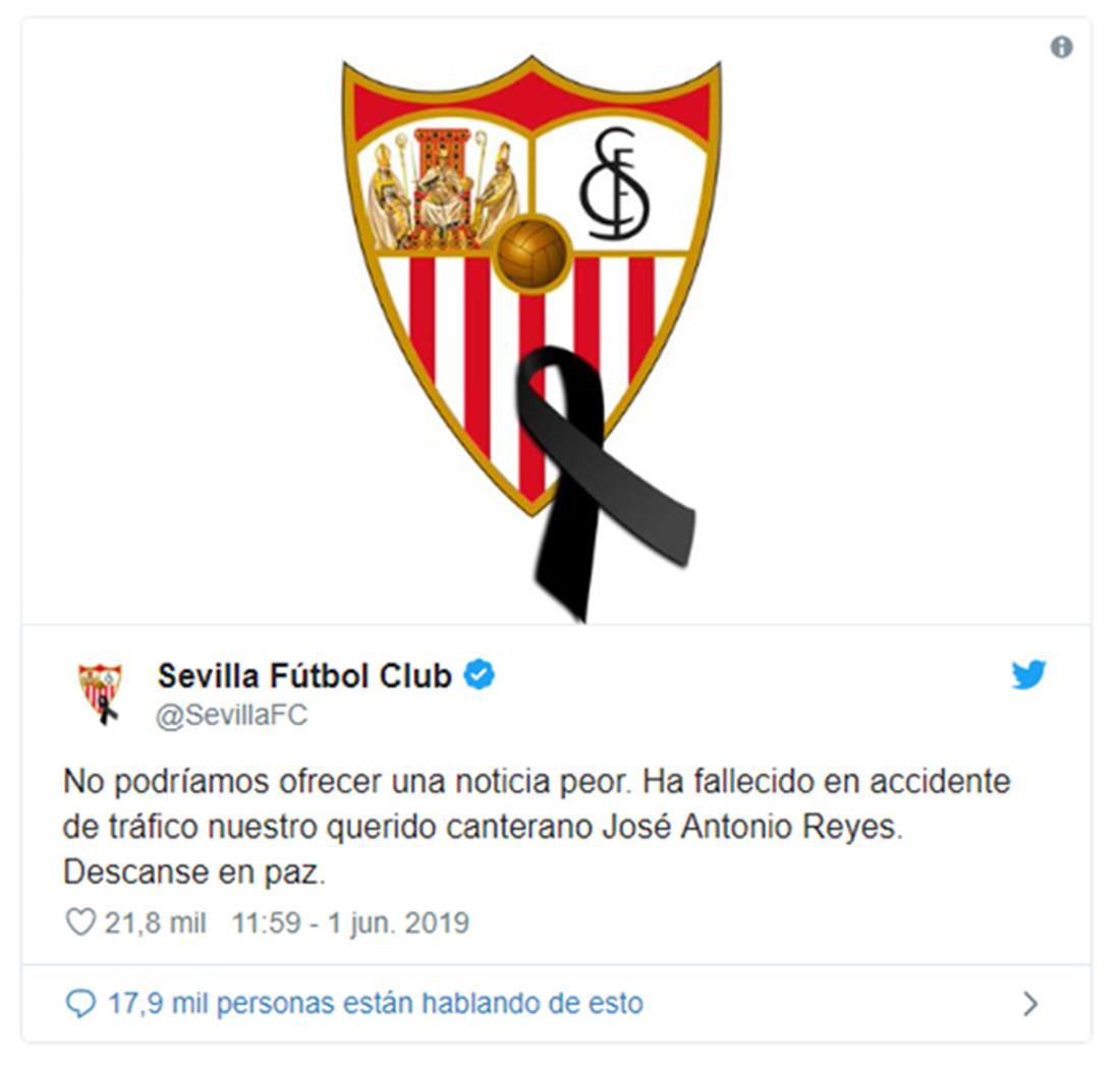 Χοσέ Αντόνιο Ρέγιες - θάνατος - tweets