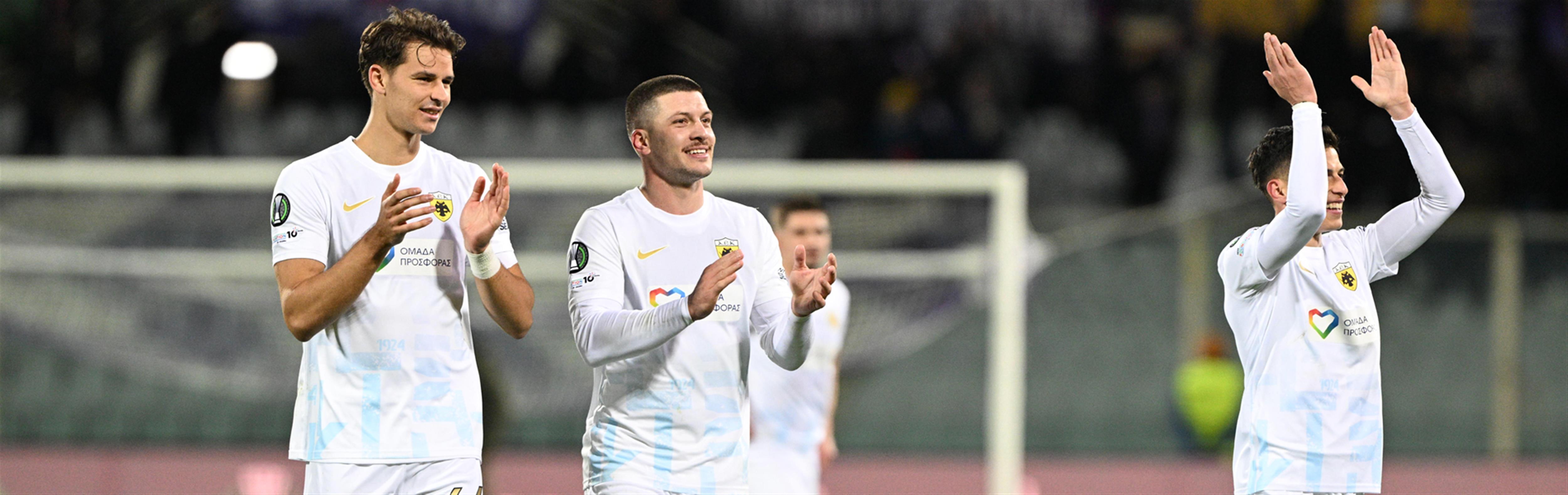 Conference League: Ιστορική νίκη για την ΑΕΚ στο «Αρτέμιο Φράνκι»