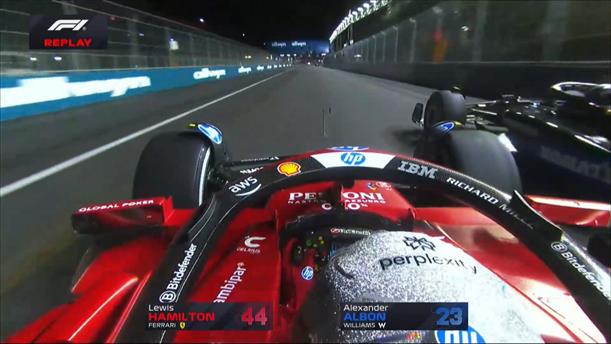 Η προσπέραση του Hamilton στον Albon