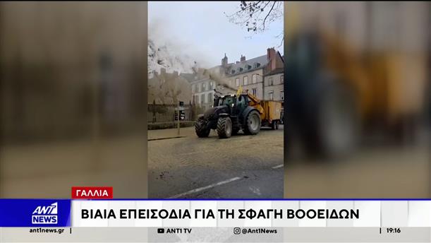 Βίαια επεισόδια ξέσπασαν σε διαδηλώσεις αγροτών στη Γαλλία