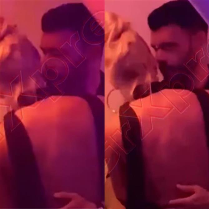 Ιωάννα Τούνη & Στάθης Σχίζας: Σε τρυφερά ενσταντανέ σε νυχτερινό μαγαζί της Μυκόνου (Βίντεο)