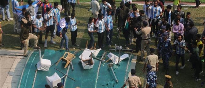 "Χάος" στην περιοδεία του Μέσι στην Ινδία (βίντεο)