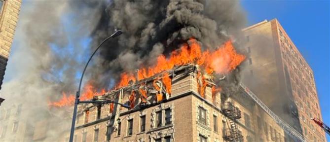 Μανχάταν: Φωτιά σε εξαώροφο κτίριο - Πάνω από 100 πυροσβέστες στην προσπάθεια κατάσβεσης (βίντεο)