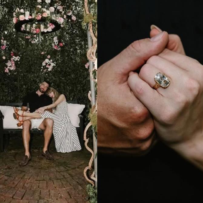 Τέιλορ Σουίφτ: Πόσο κοστίζει το εντυπωσιακό διαμάντι 10 καρατίων του δαχτυλιδιού των αρραβώνων της με τον Τράβις Κέλσι;

