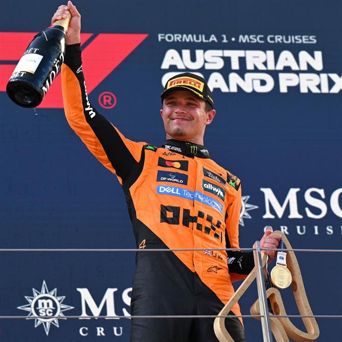 Formula 1: Θριαμβευτική νίκη του Λάντο Νόρις στο 11ο Grand Prix στην Αυστρία που μεταδόθηκε αποκλειστικά σε ΑΝΤ1 & ΑΝΤ1+

