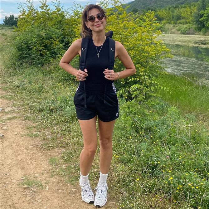 Κατερίνα Παπουτσάκη: Βόλτα στο Ζάππειο με τον σύντροφό της, Θάνο Χατζόπουλο 
