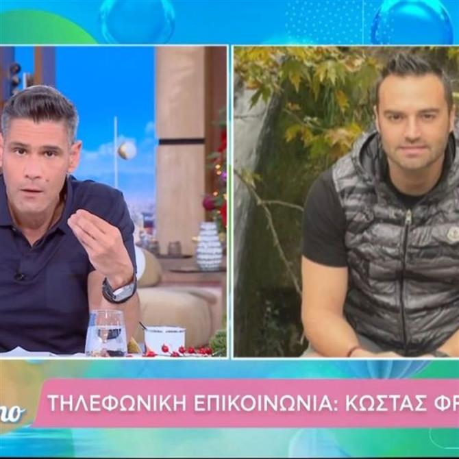 Δημήτρης Ουγγαρέζος: Η τηλεφωνική παρέμβαση του Κώστα Φραγκολιά & η on air διαμάχη τους! "Εγώ είμαι παντελονάτο αρσενικό, τα λέω τετ α τετ"